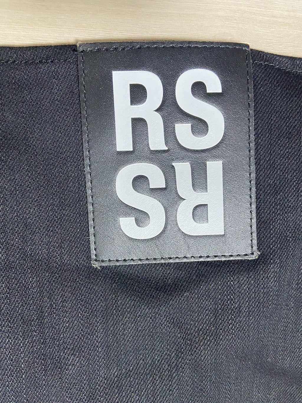 Os Raf Simons X Christian F Back printing Denim shirt jacket