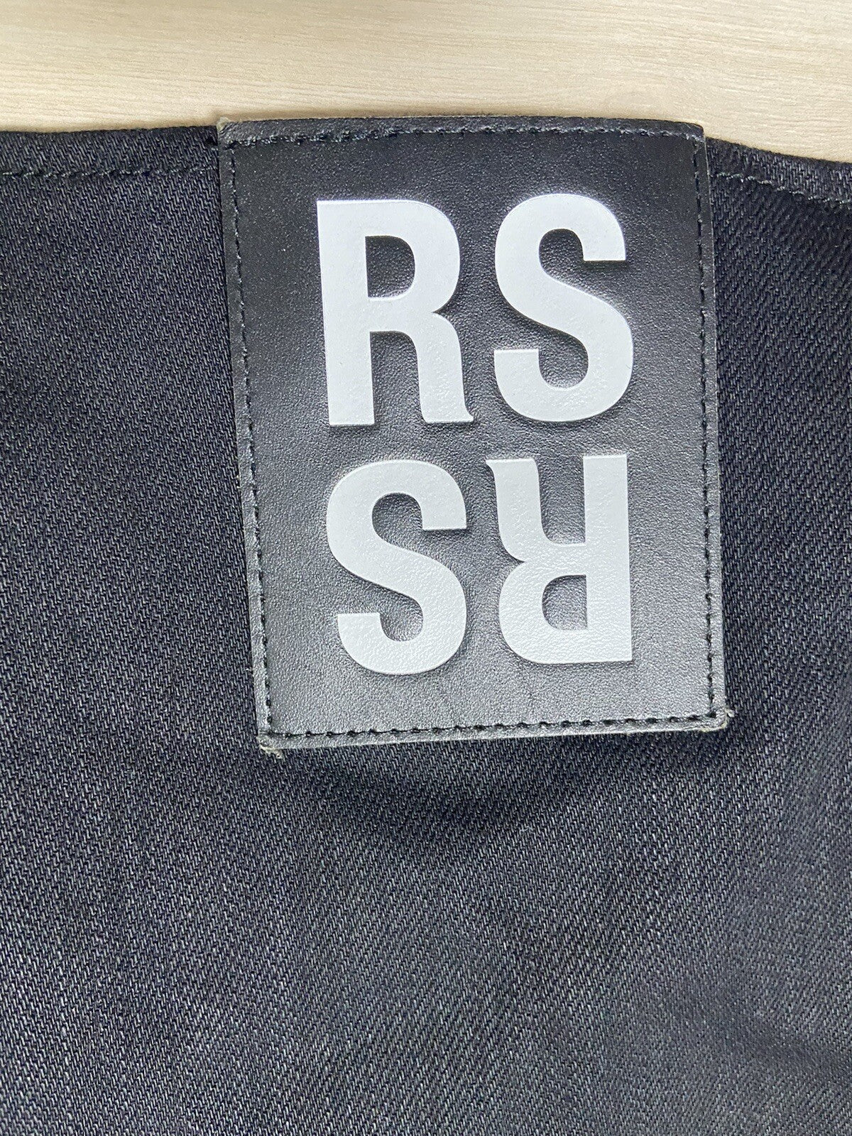 Os Raf Simons X Christian F Back printing Denim shirt jacket