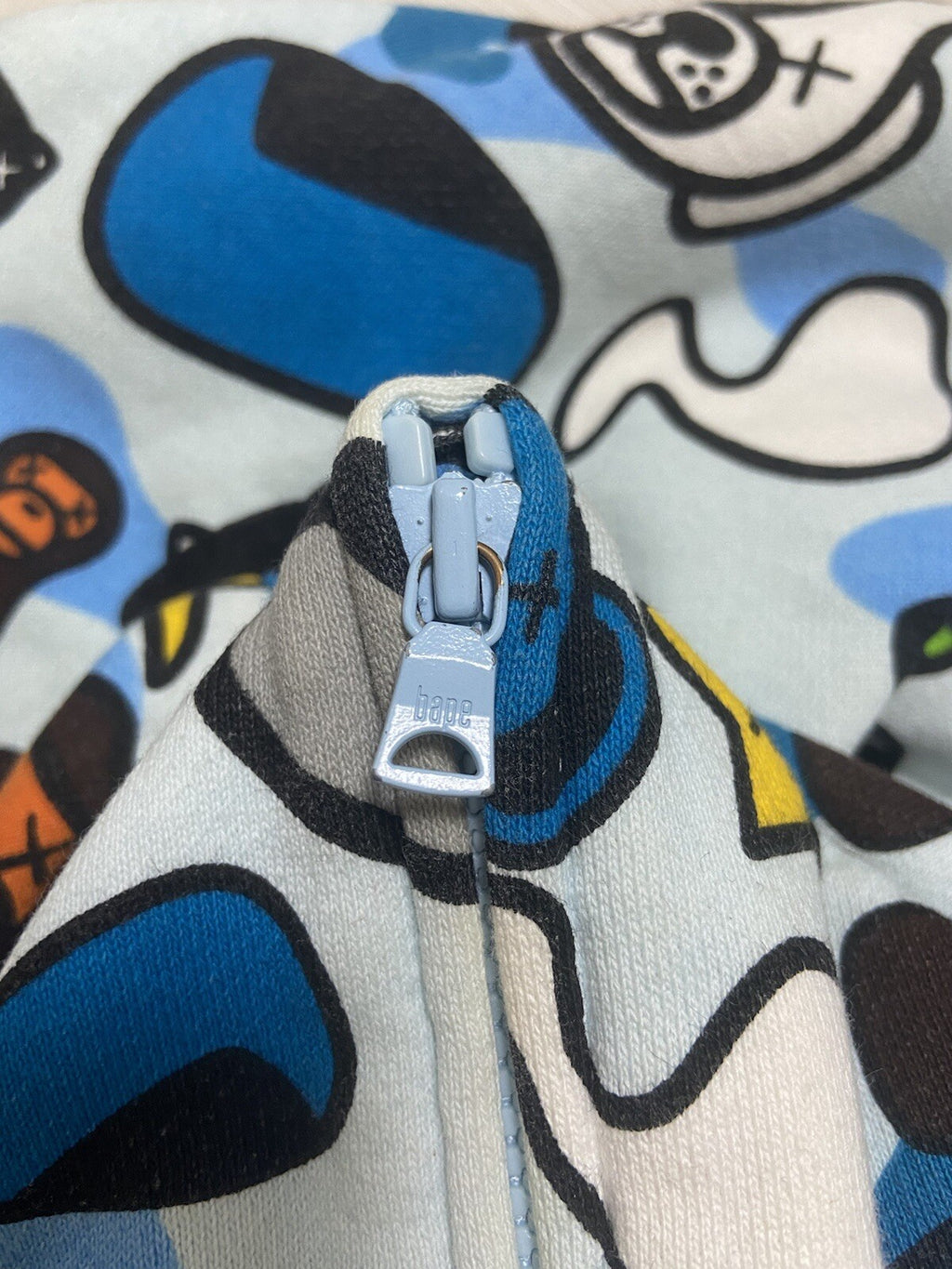 S Bape X Kaws "Animal Kingdom" full zip up hoodie