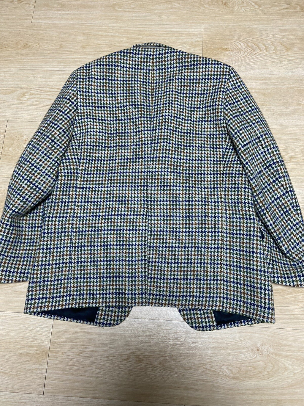 46 Raf Simons multi color houndtooth blazer jacket