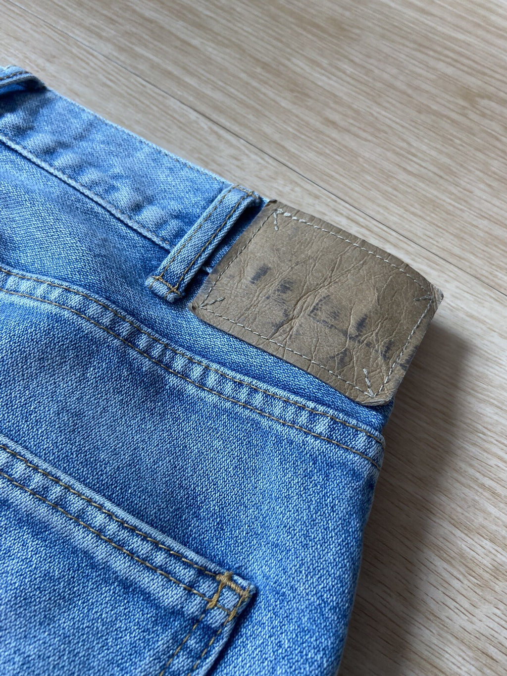 29 Celine SS20 Peer wash Bootcut flare jeans denim pants