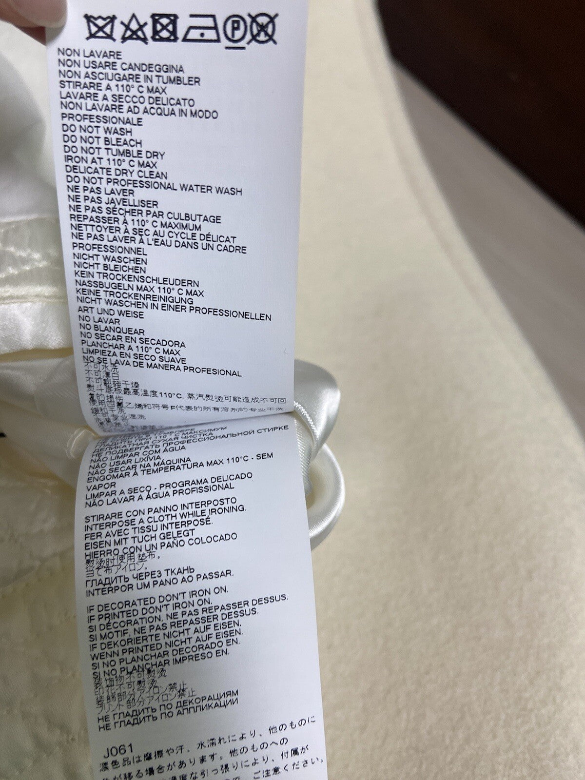 44 Maison Margiela Fw20 Two tone in progress coat