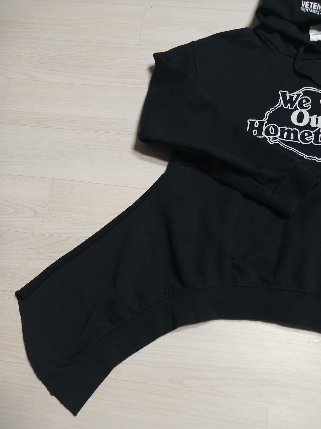 S vetements WE OUR HOMETOWN layered hoodie