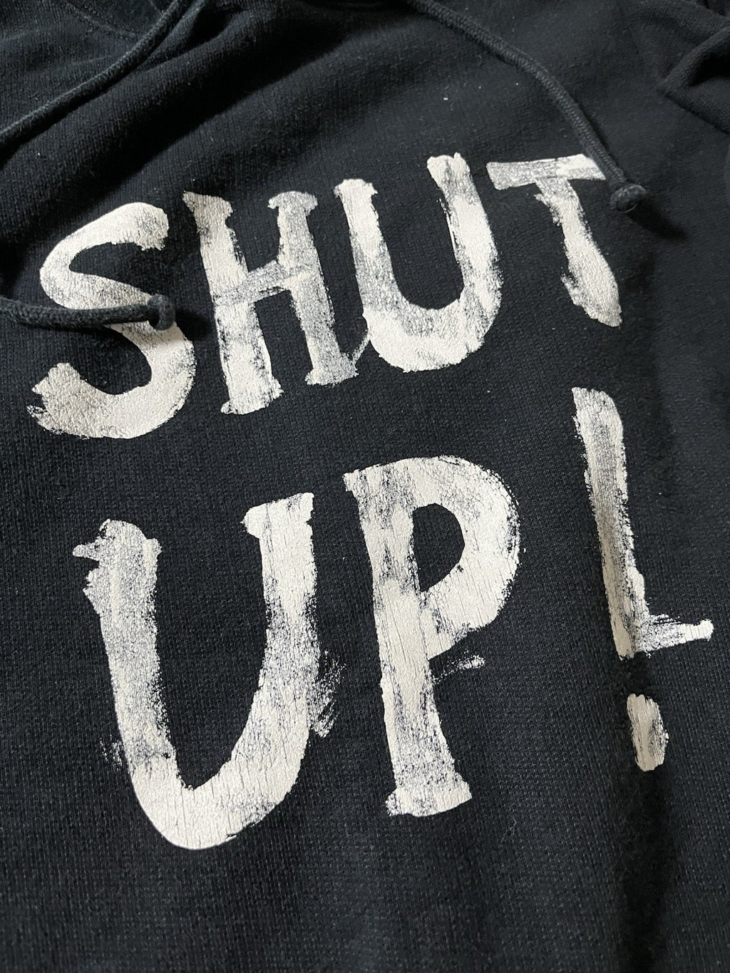 L Vetements SHUT UP oversized hoodie
