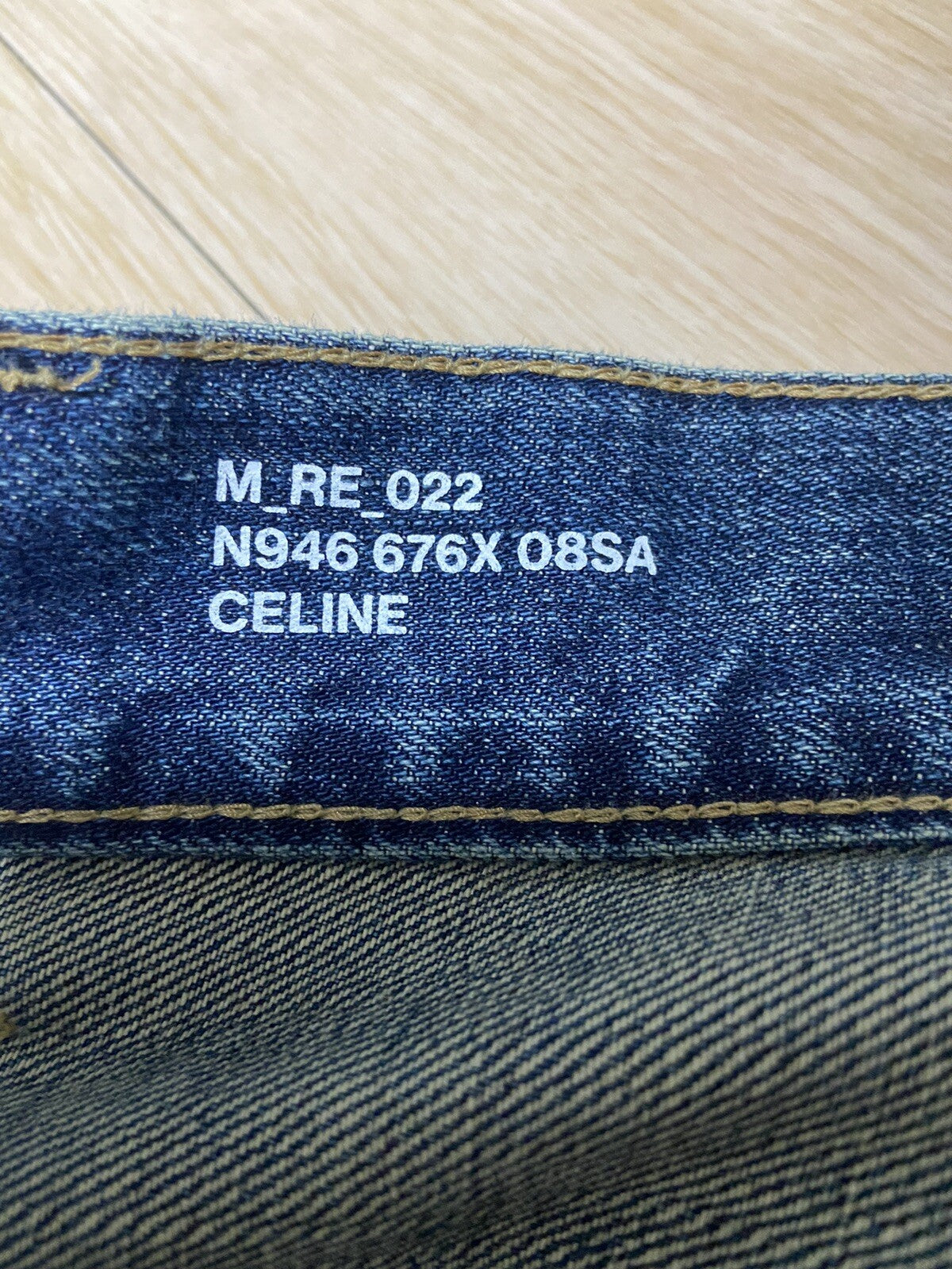 29 Celine midnight sapphire Wesley denim pants jeans