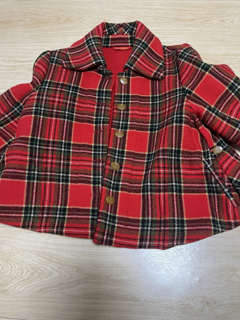 38 Vivienne westwood milan vintage 90s 80s red Tartan wool jacket