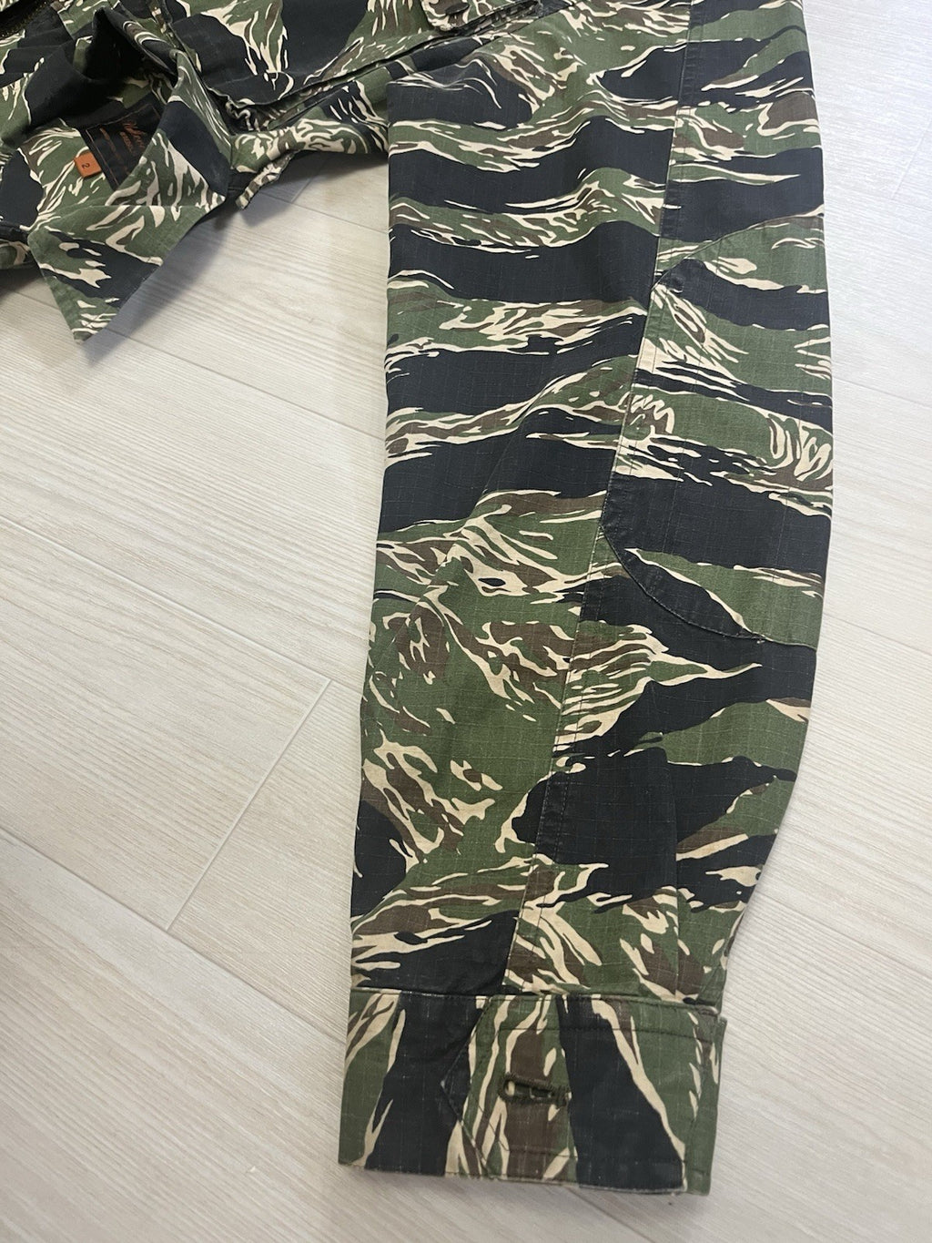 2 Undercover reconstructed M-65 tiger camo military jacket