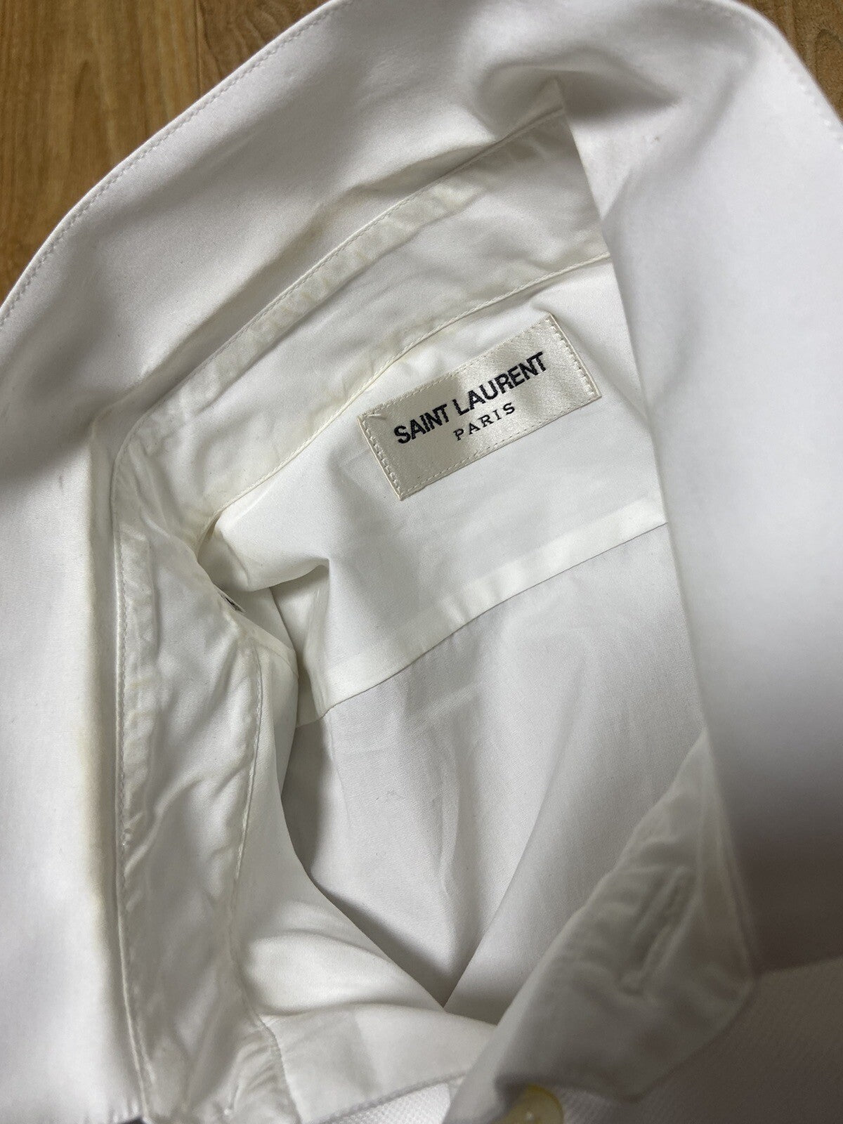 Bnwt 41 Saint Laurent DINNER TUXEDO button up dress shirt