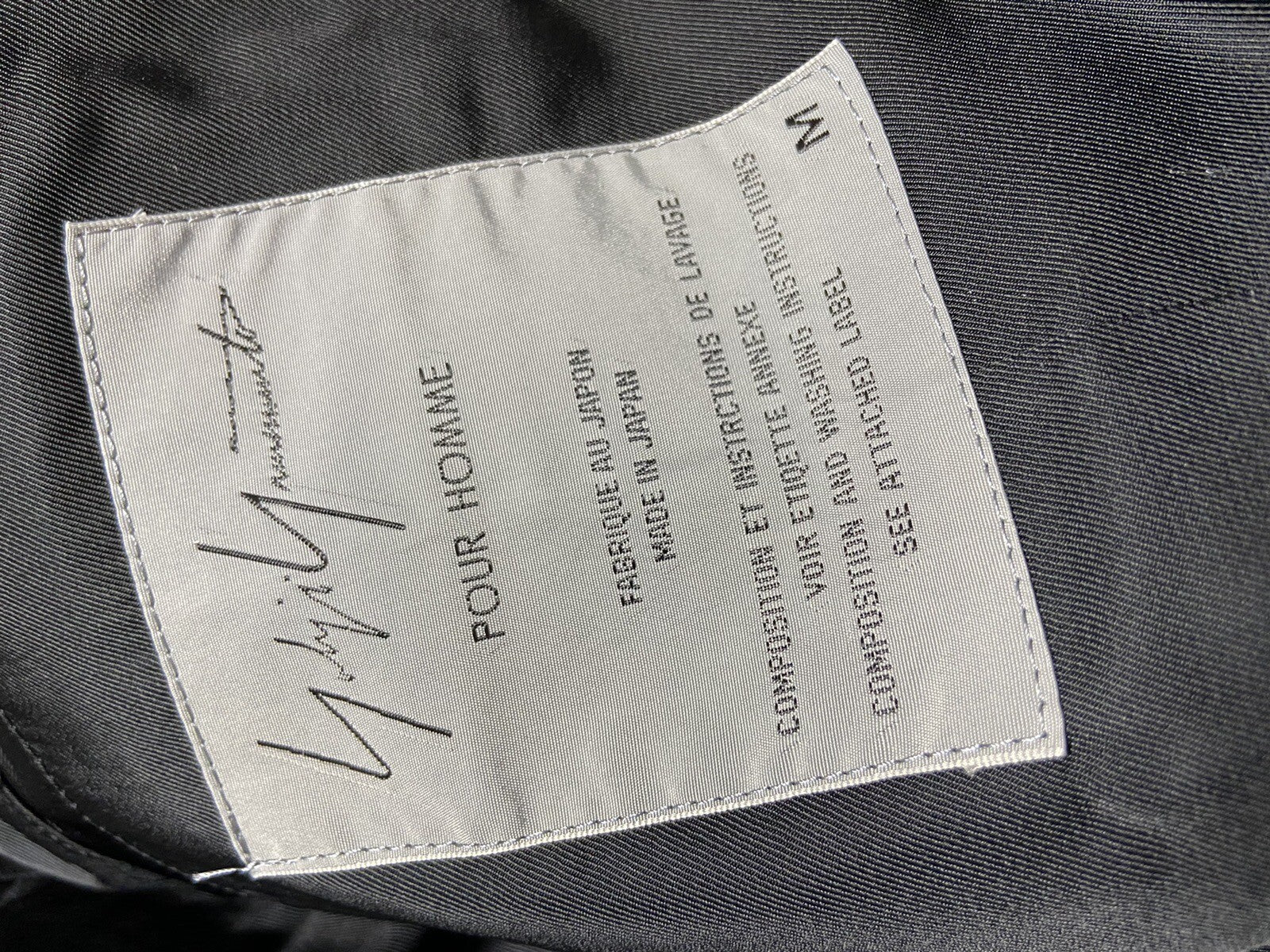 BNWT M Yohji Yamamoto pour homme aw92 leopars wool coat
