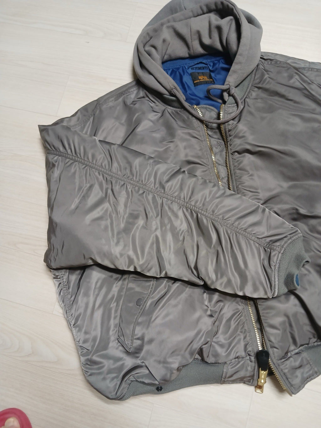 S Vetements alpha ss17 reversible oversized bomber jacket