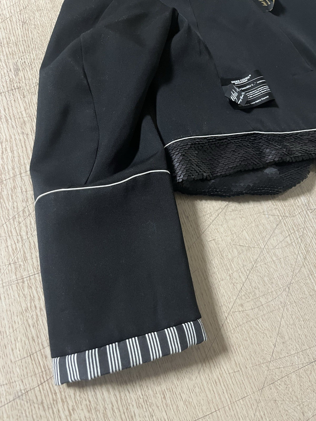 1 Undercover aw25 But Beautiful sequin assymetric blazer jacket
