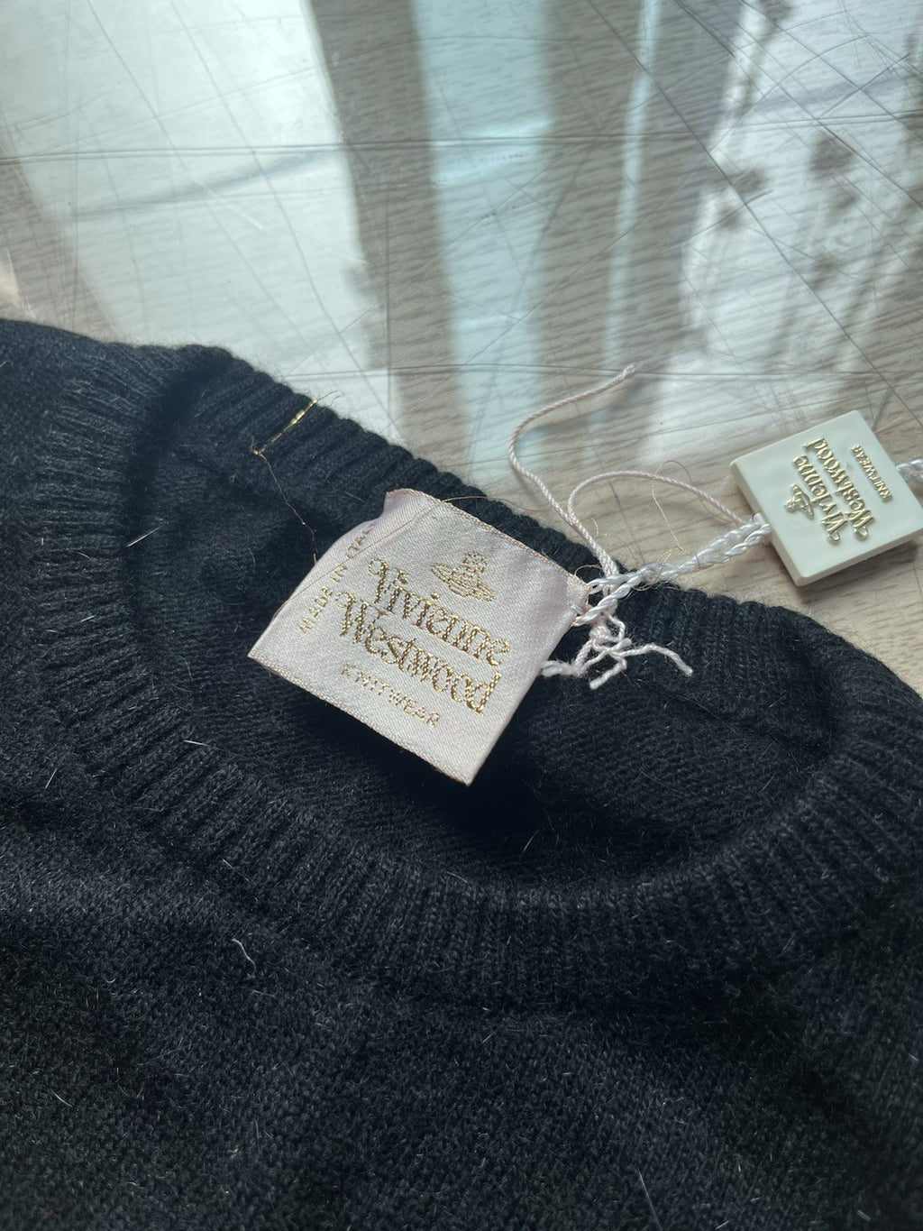 M Vivienne Westwood gold label floral cropped knit t shirt