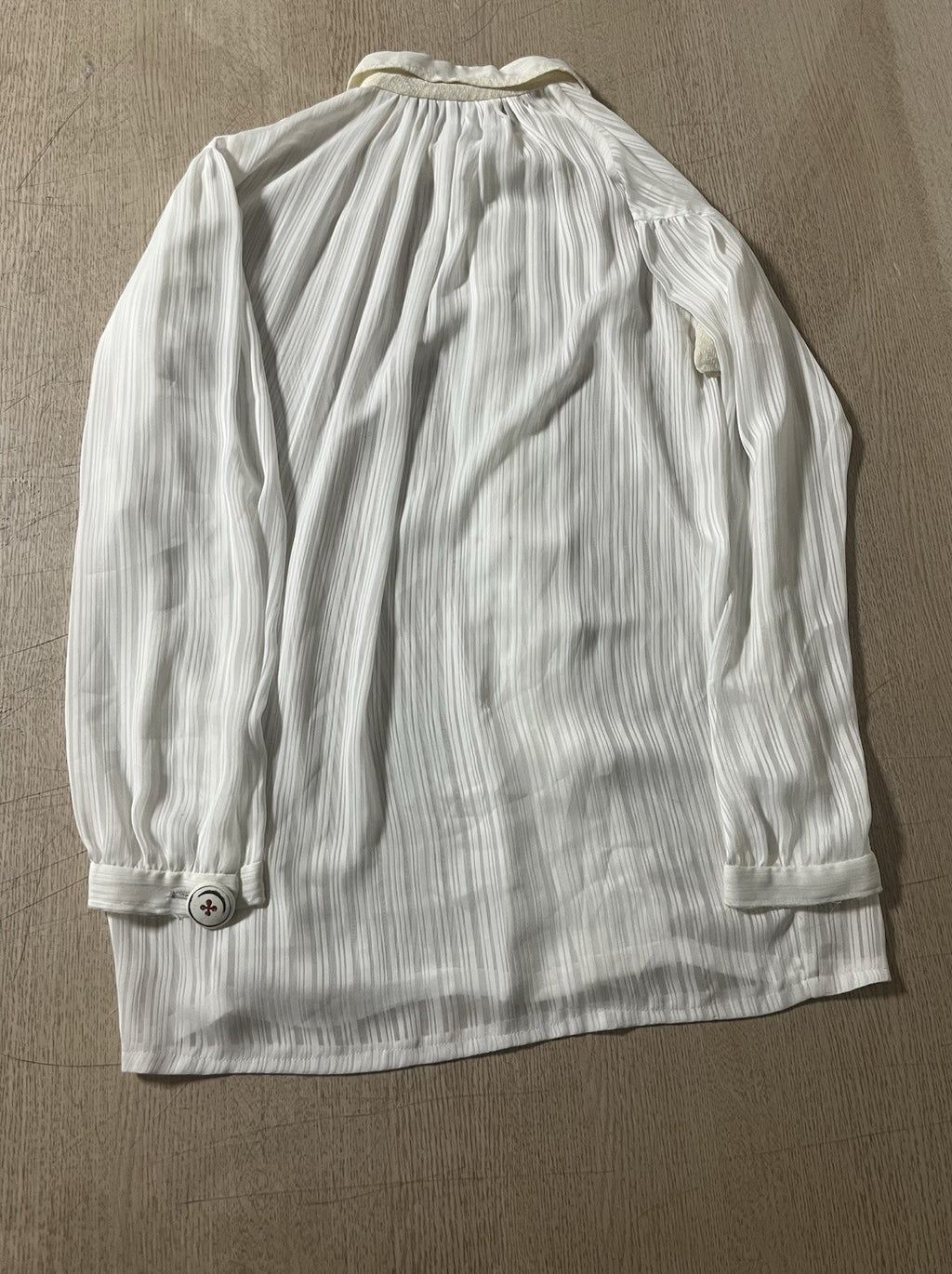 M Undercover aw04 But Beautiful sheer assymetric blouse shirt