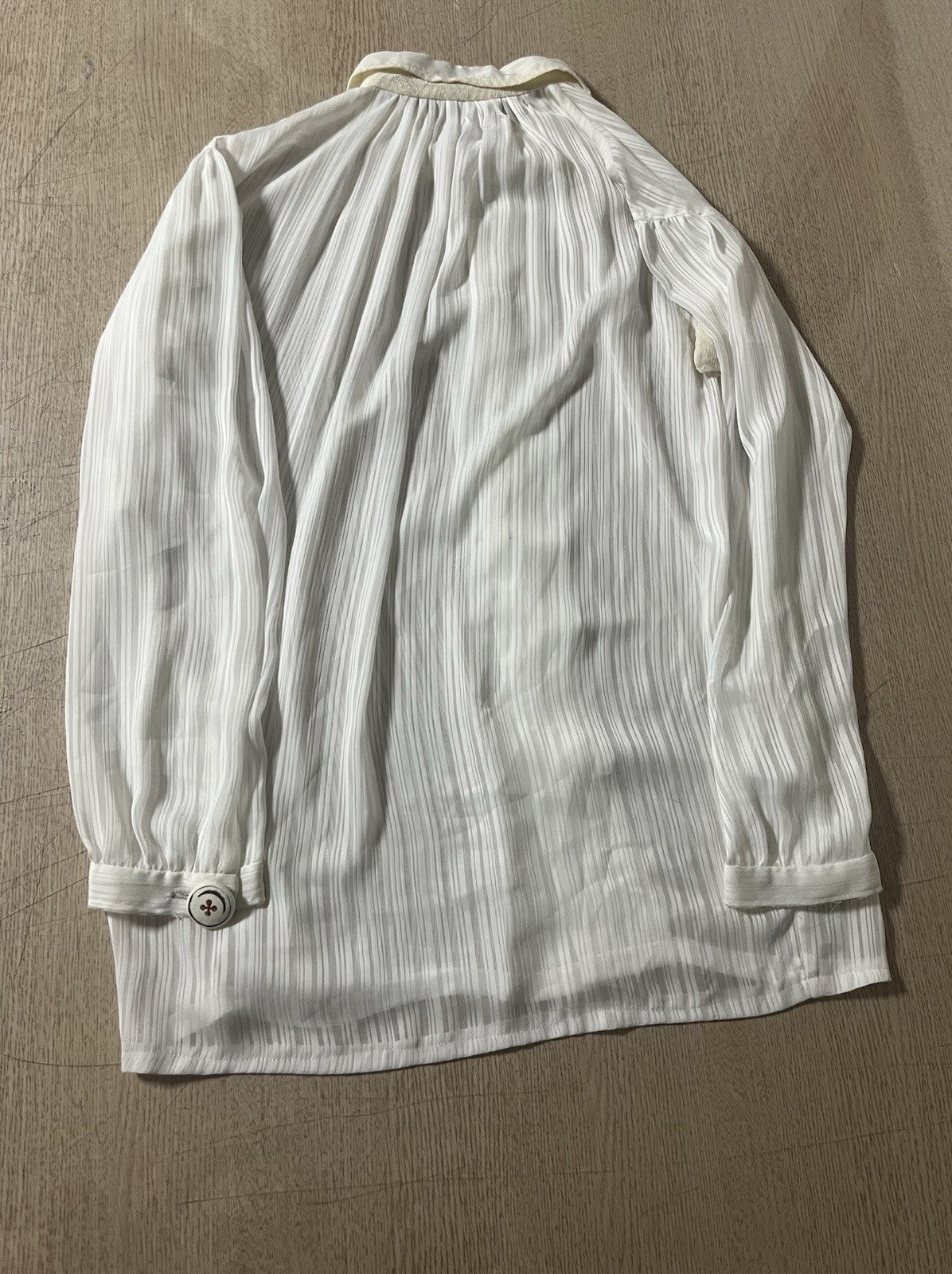 M Undercover aw04 But Beautiful sheer assymetric blouse shirt