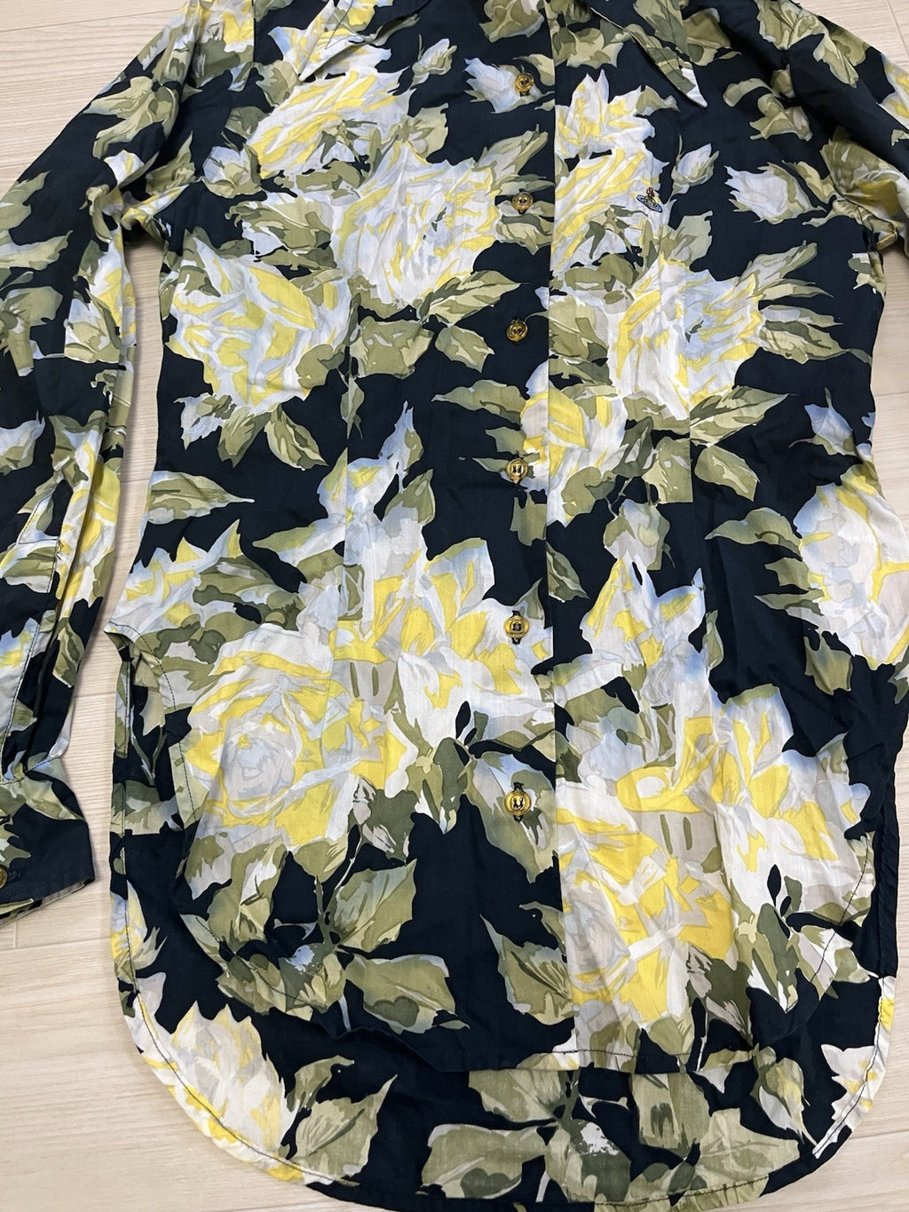 II Vivienne westwood Vintage slim fit dart Floral button up shirt