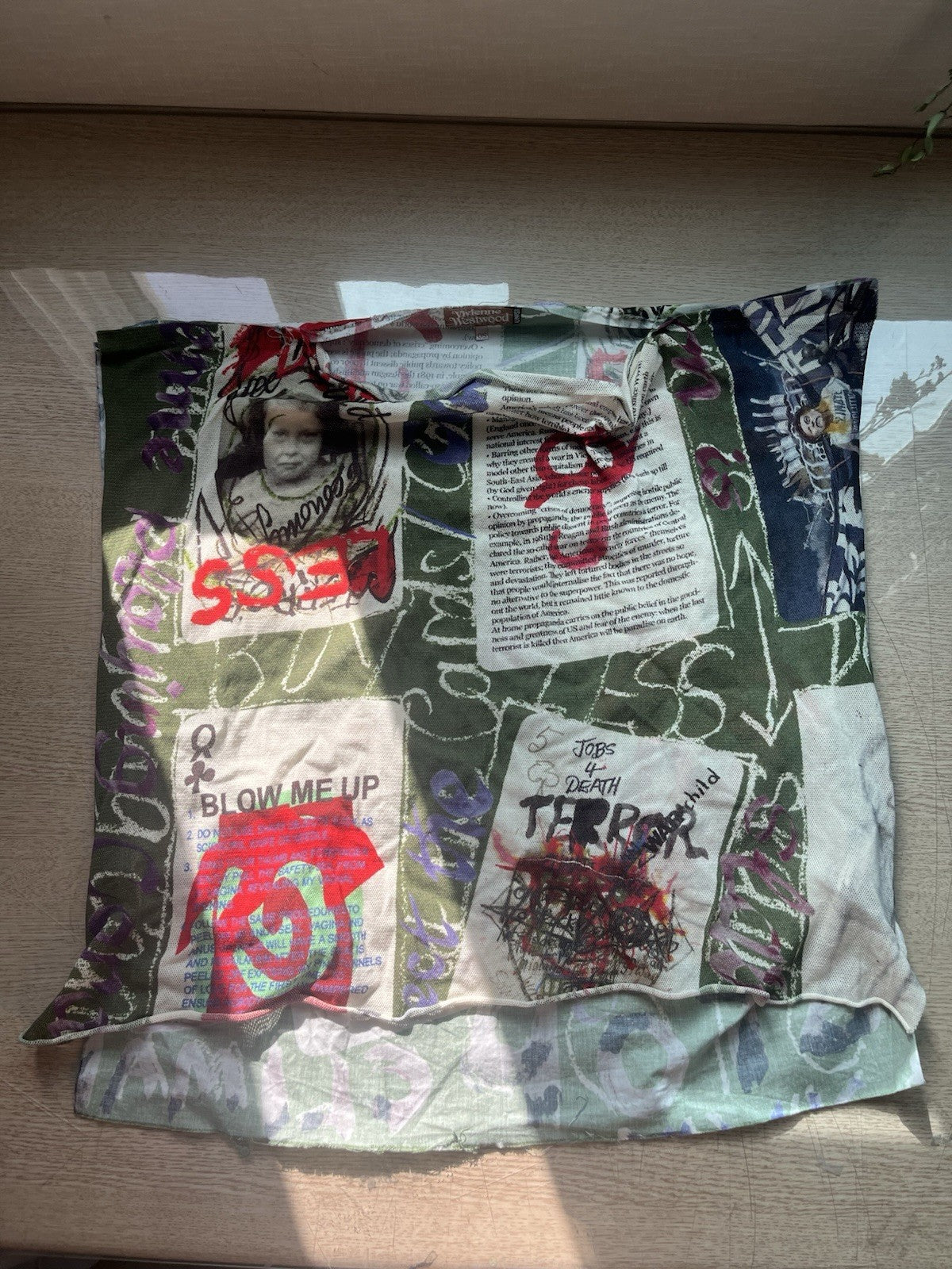 OS Vivienne Westwood gold label raw edge box fit t shirt