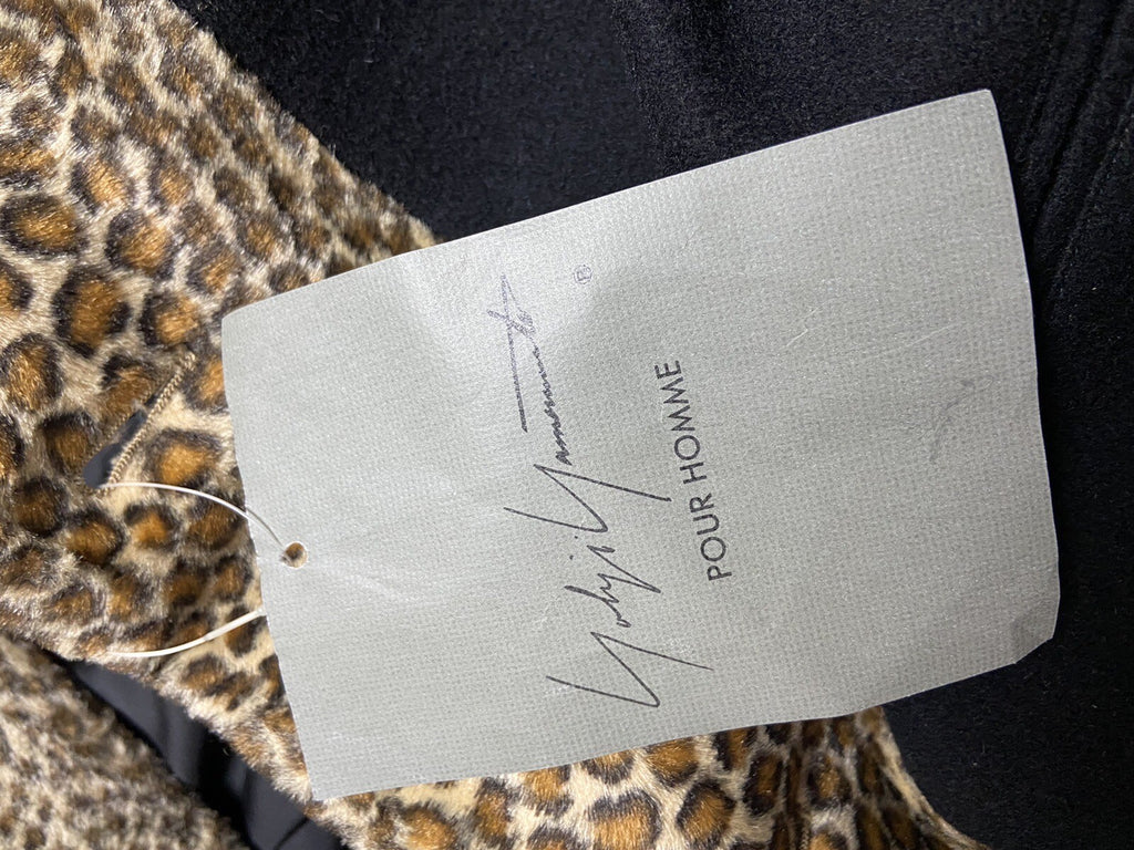 BNWT M Yohji Yamamoto pour homme aw92 leopars wool coat