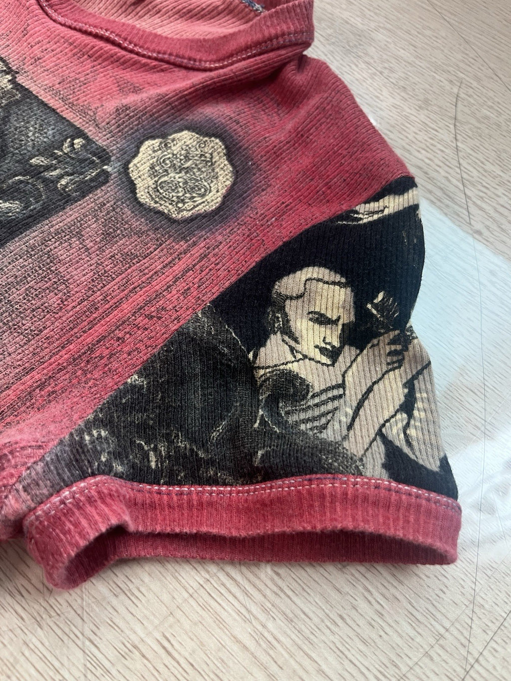 M Jean Paul Gaultier Maille Italy Tattooist power net rib t shirt Vintage