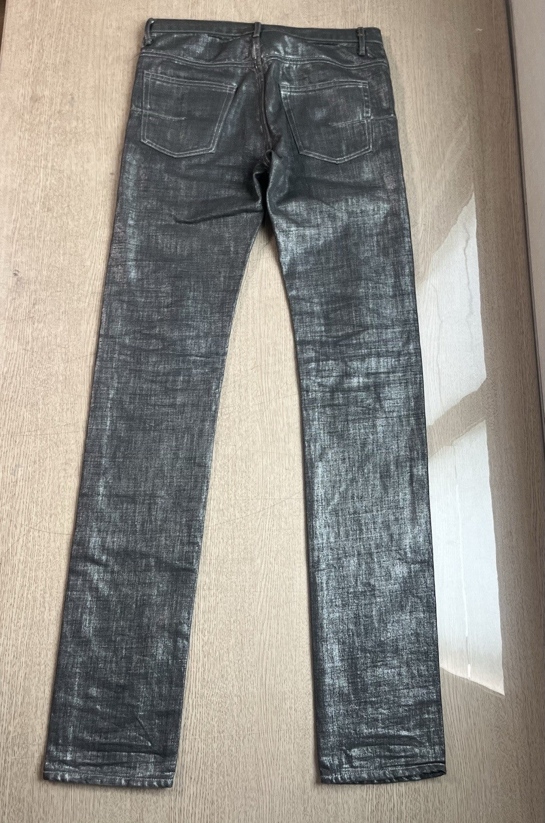 29 dior homme 06 radioactive silver denim pants jeans