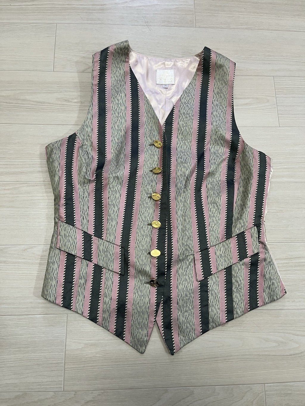 Vivienne westwood Gold Label 90s Vintage 6 buttons silk waist coat vest jacket