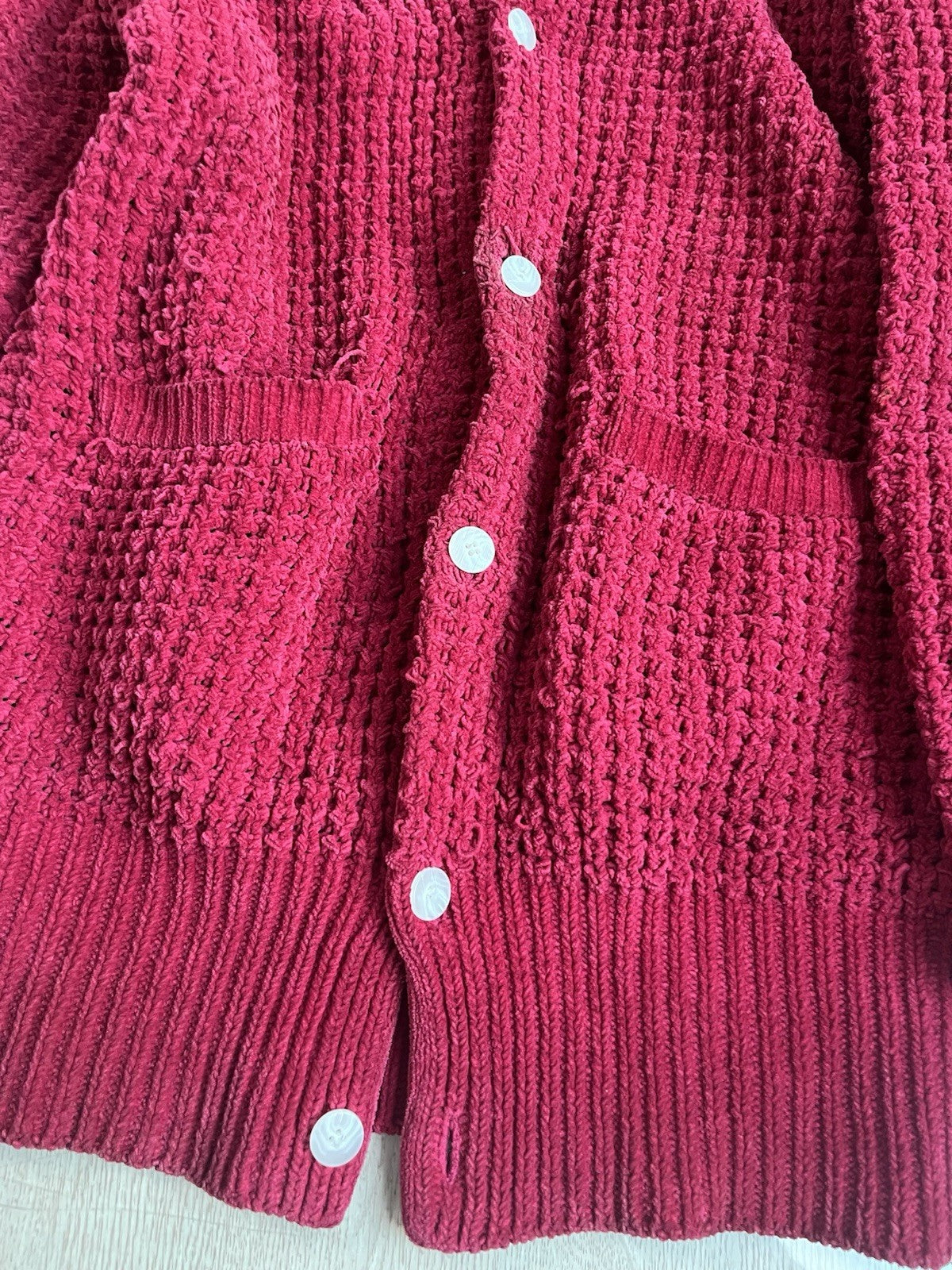 M Yohji yamamoto oversized heavy weight knit cardigan