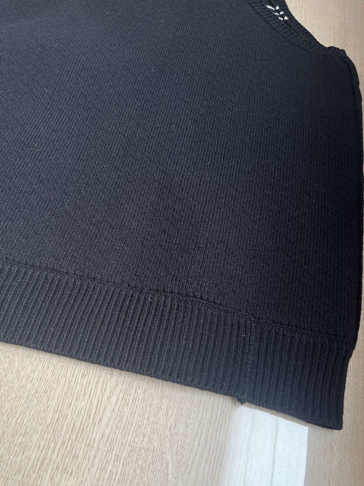 OS Raf simons oversized Heavy Weight knit sleeveless cardigan jacket