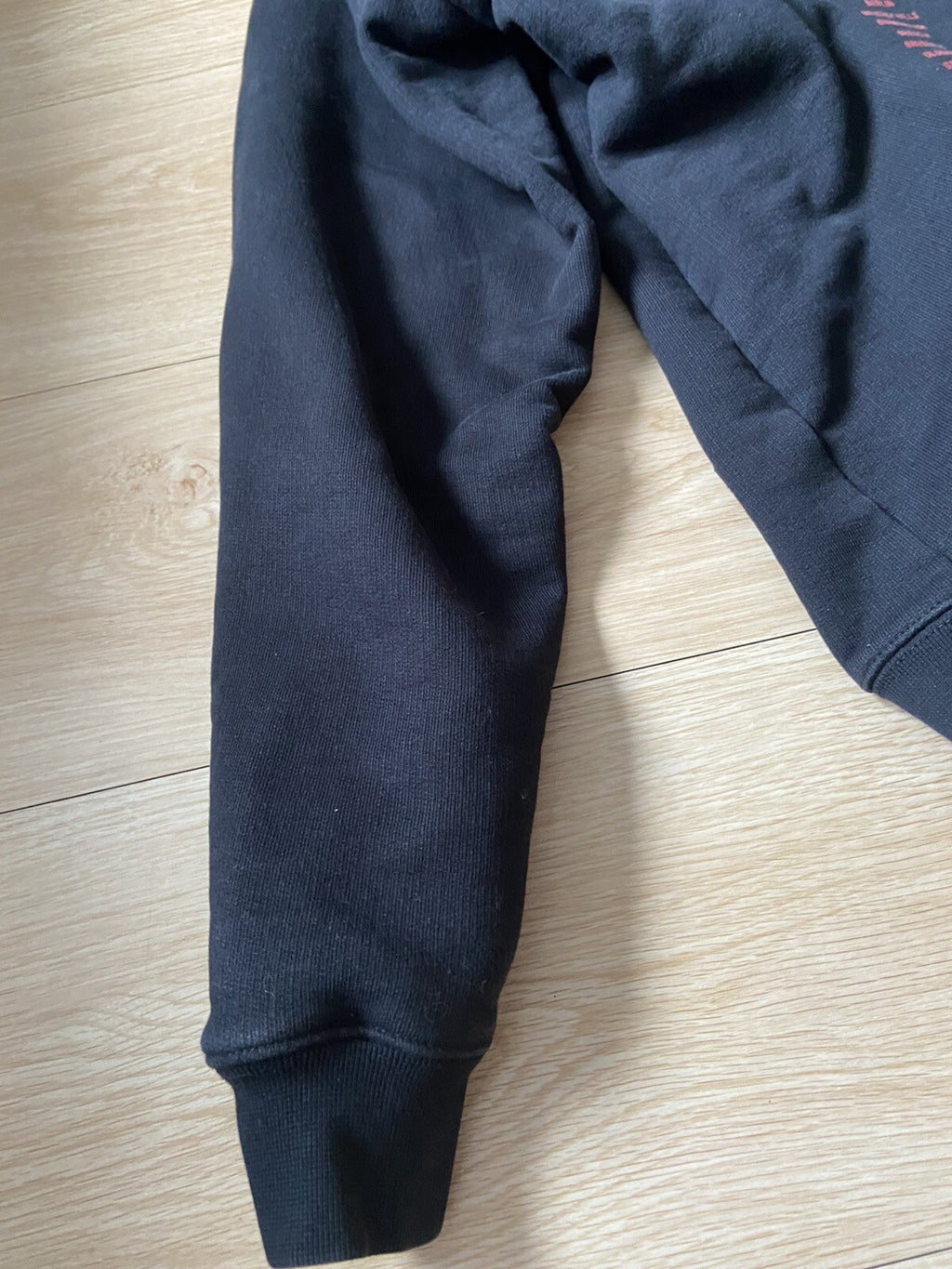 S Vetements CITY METAL red LOGO oversized hoodie