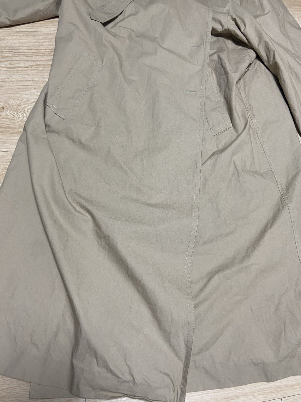 L Vetements incognito Oversized trench coat jacket