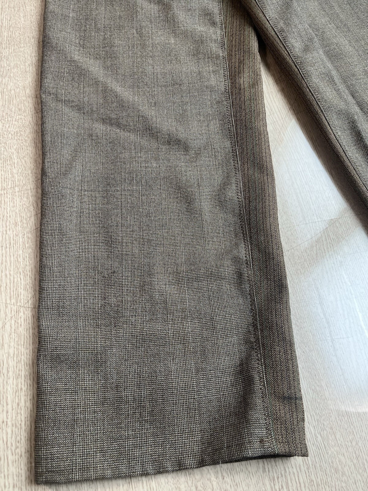 2 Undercover double sides wool slacks carpenter wide pants