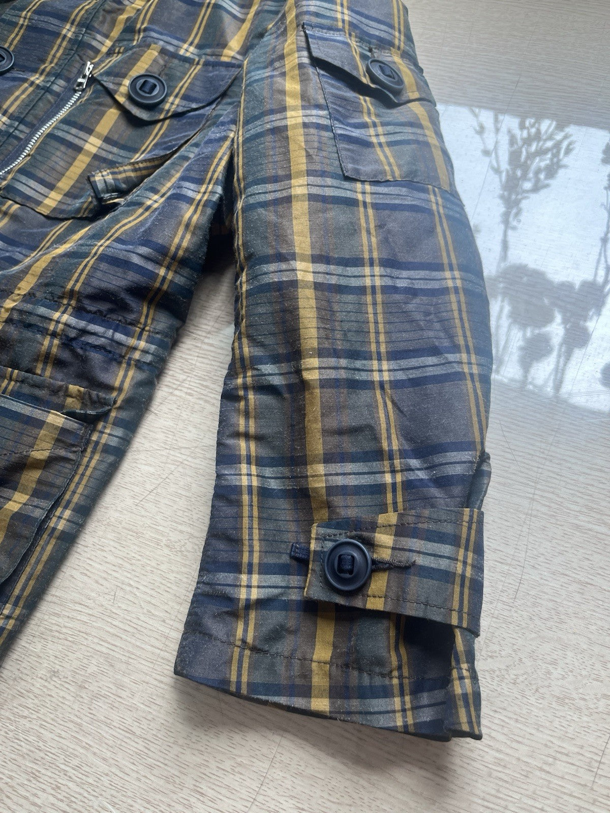 S Junya Watanabe man comme des garcons Ss22 m65 tartan Military jacket