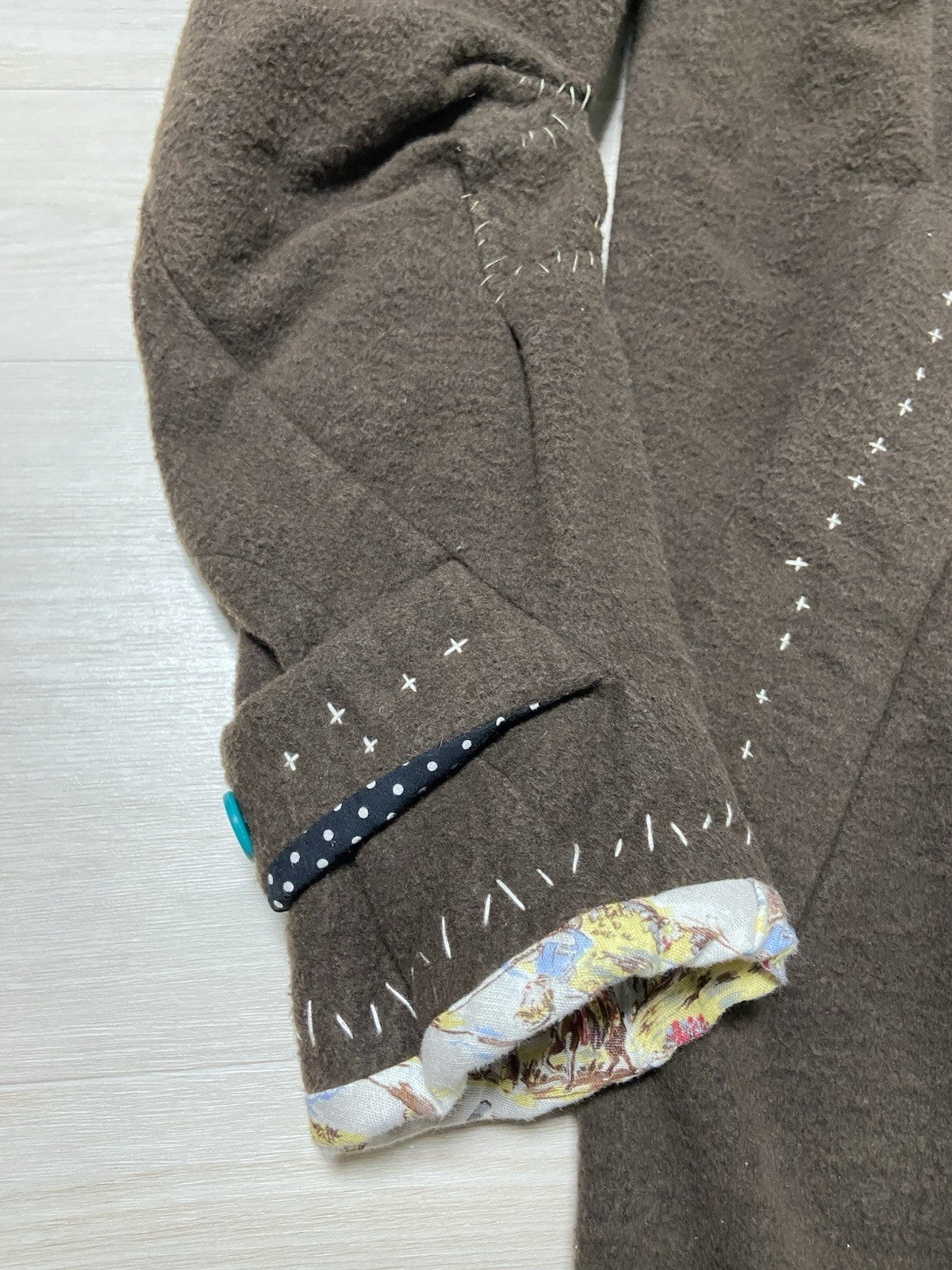 M Undercover aw04 BUT BEAUTIFUL Finale hand sewn coat
