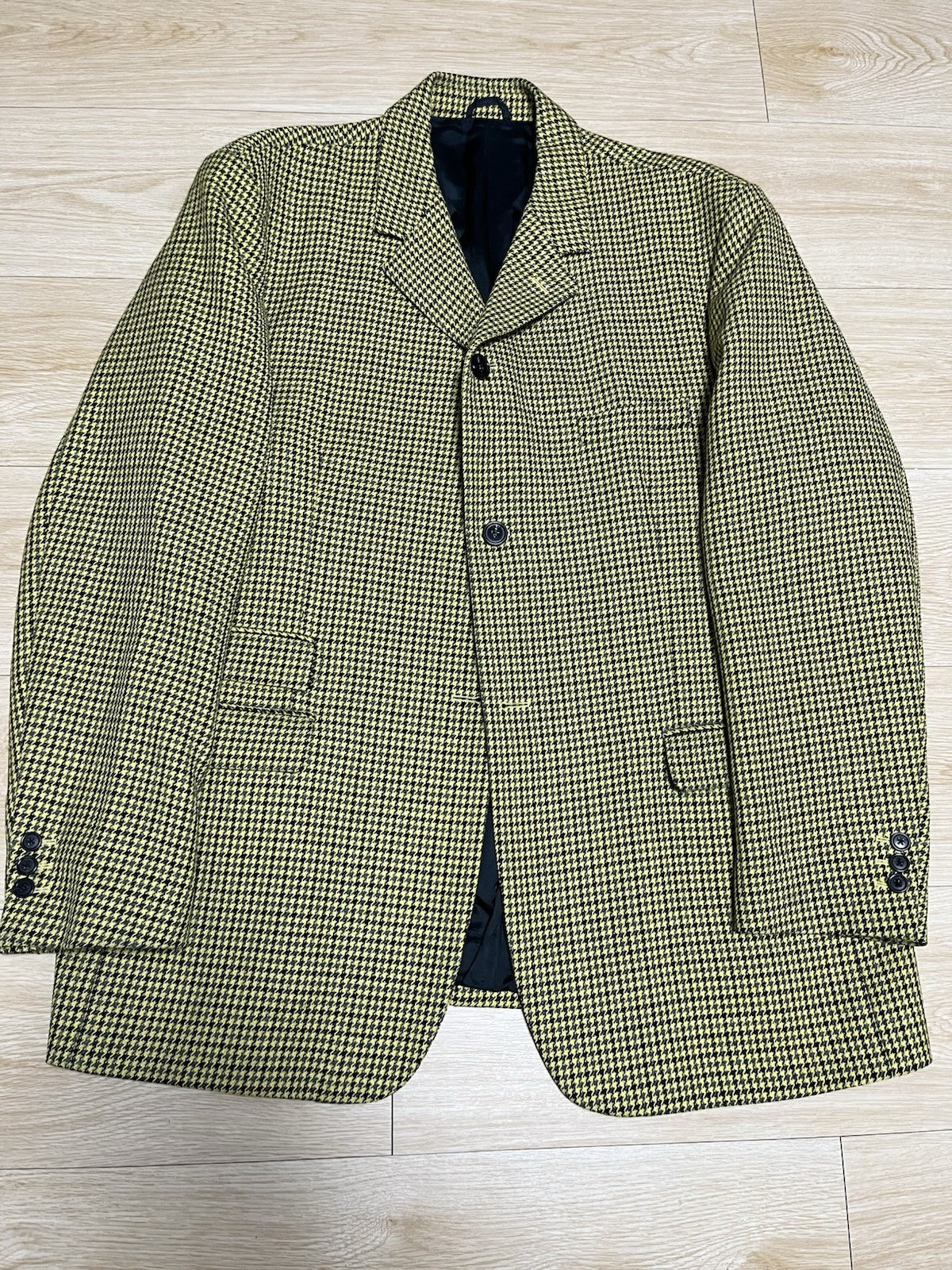 48 Raf simons Big fit daddy fit oversized houndstooth blazer jacket