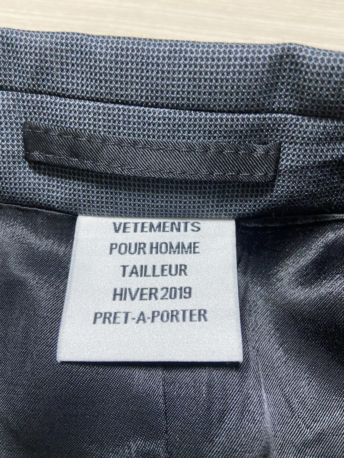 S Vetements mega Pocket Oversized Wool Blazer Jacket