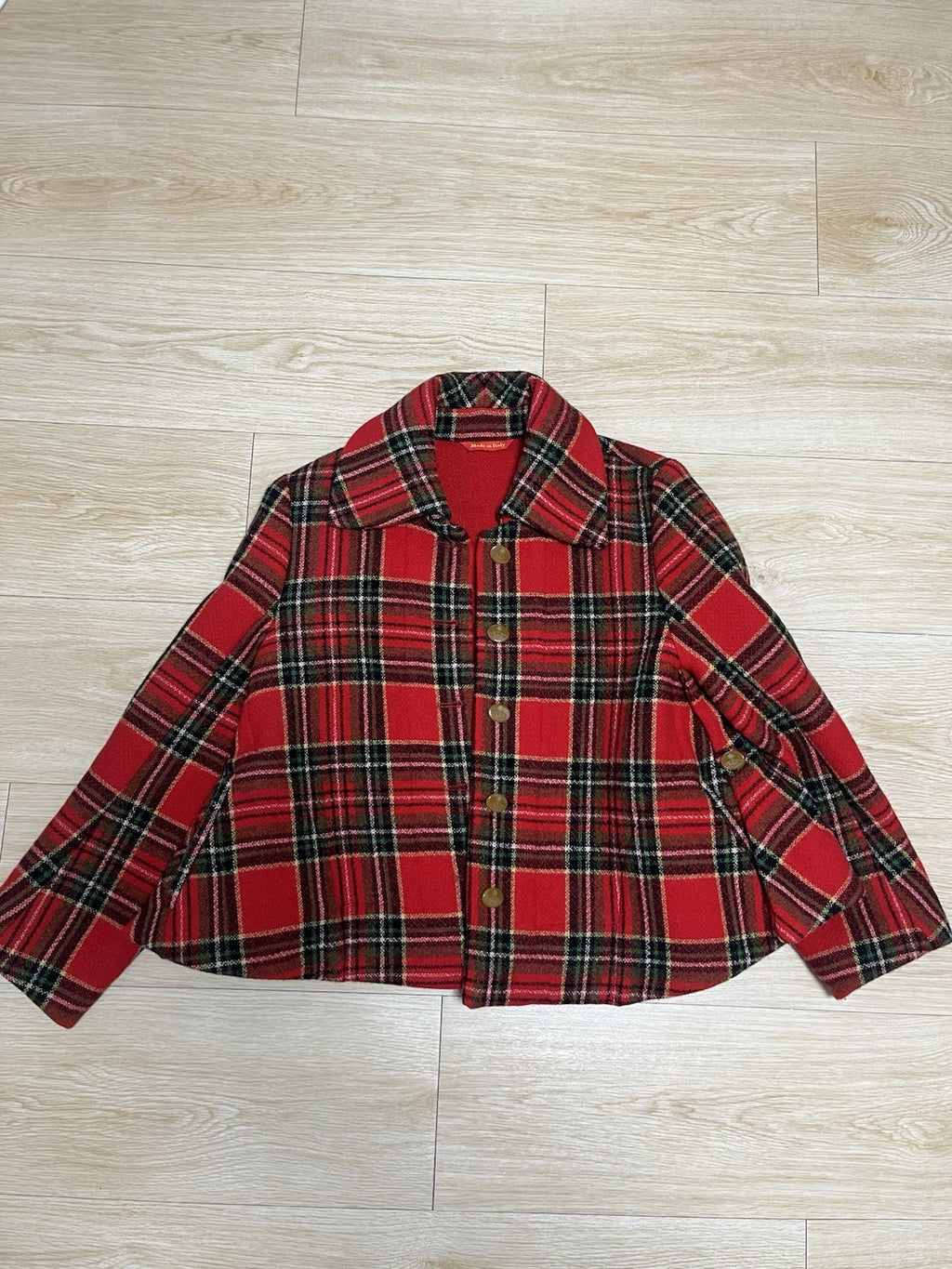 38 Vivienne westwood milan vintage 90s 80s red Tartan wool jacket