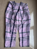 M Vivienne westwood tartan raw hem belted harem pants