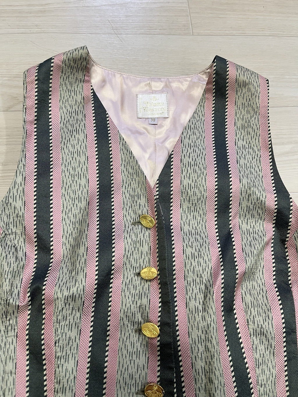Vivienne westwood Gold Label 90s Vintage 6 buttons silk waist coat vest jacket