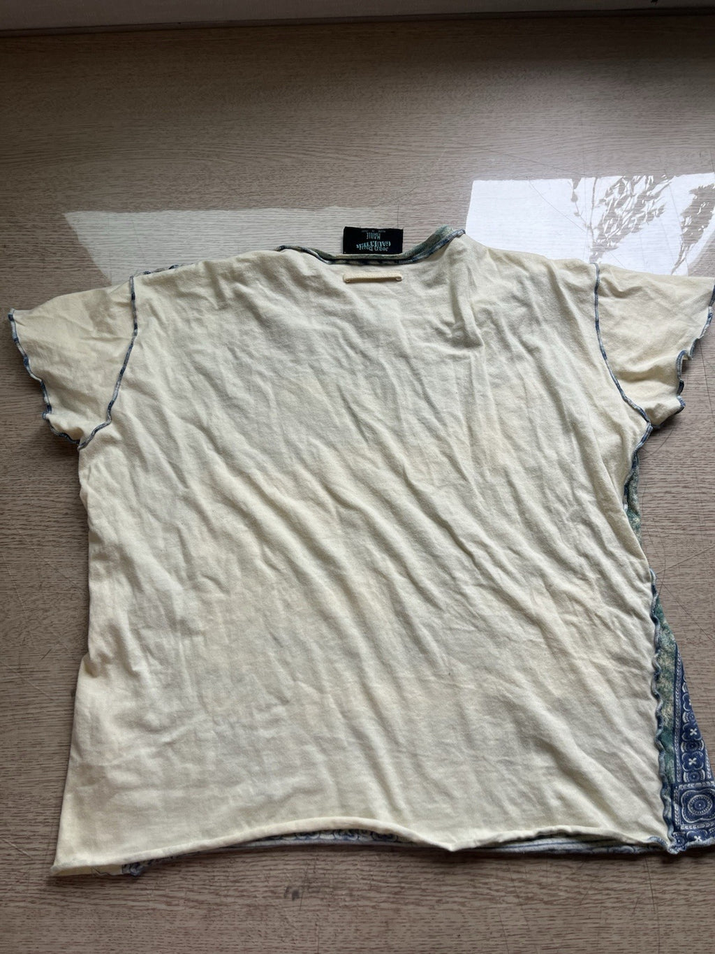 M Jean Paul Gaultier maille 90s 80s jeanne d’ark printing T shirt Short Sleeve