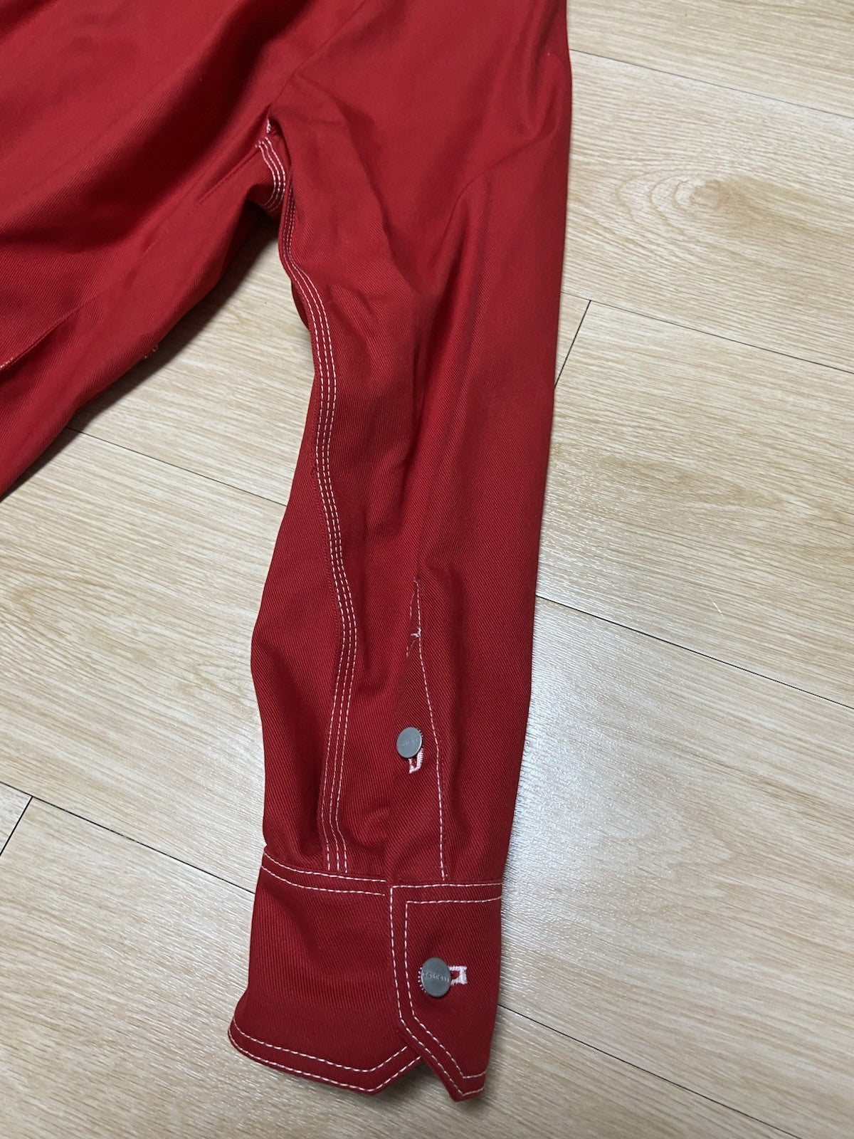 XS Vetements Carhartt oversized work jacket red