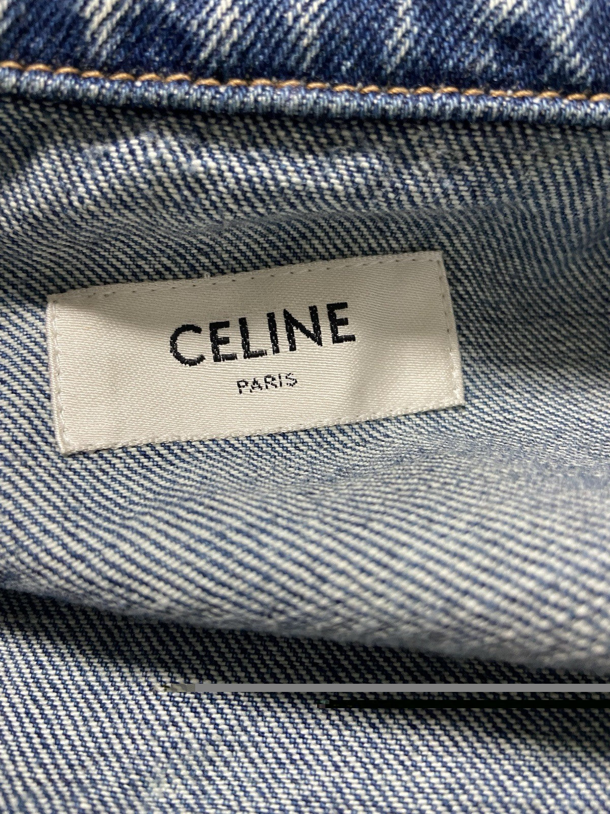 XS Celine Oversized ‘so happy’ sequin denim bomber jacket
