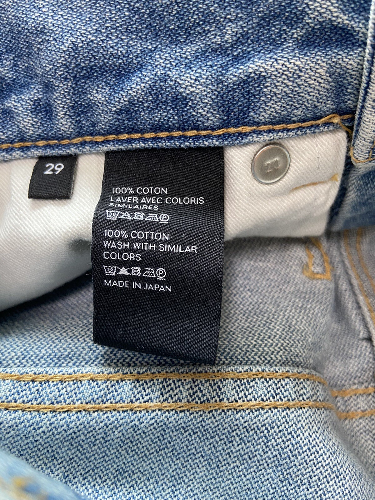 29 Celine SS20 Peer wash Bootcut flare jeans denim pants