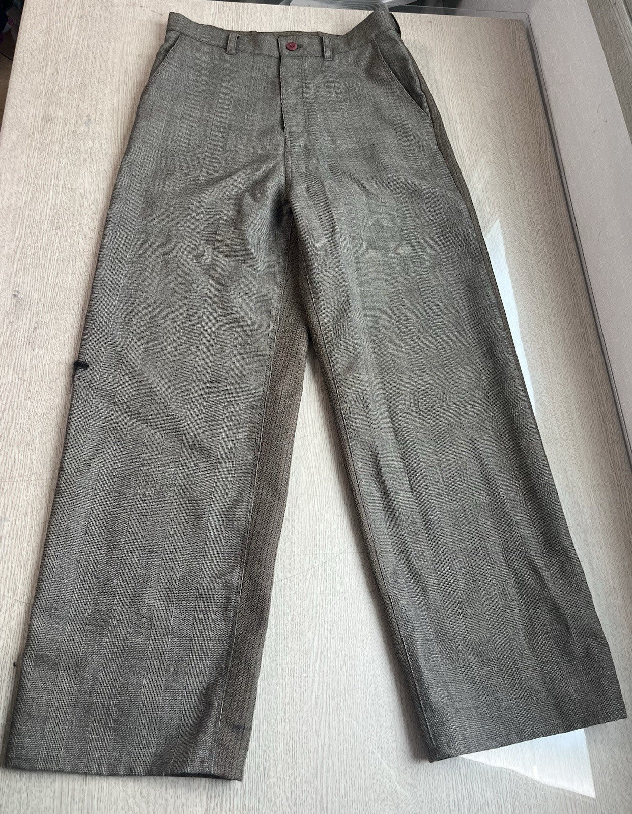 2 Undercover double sides wool slacks carpenter wide pants