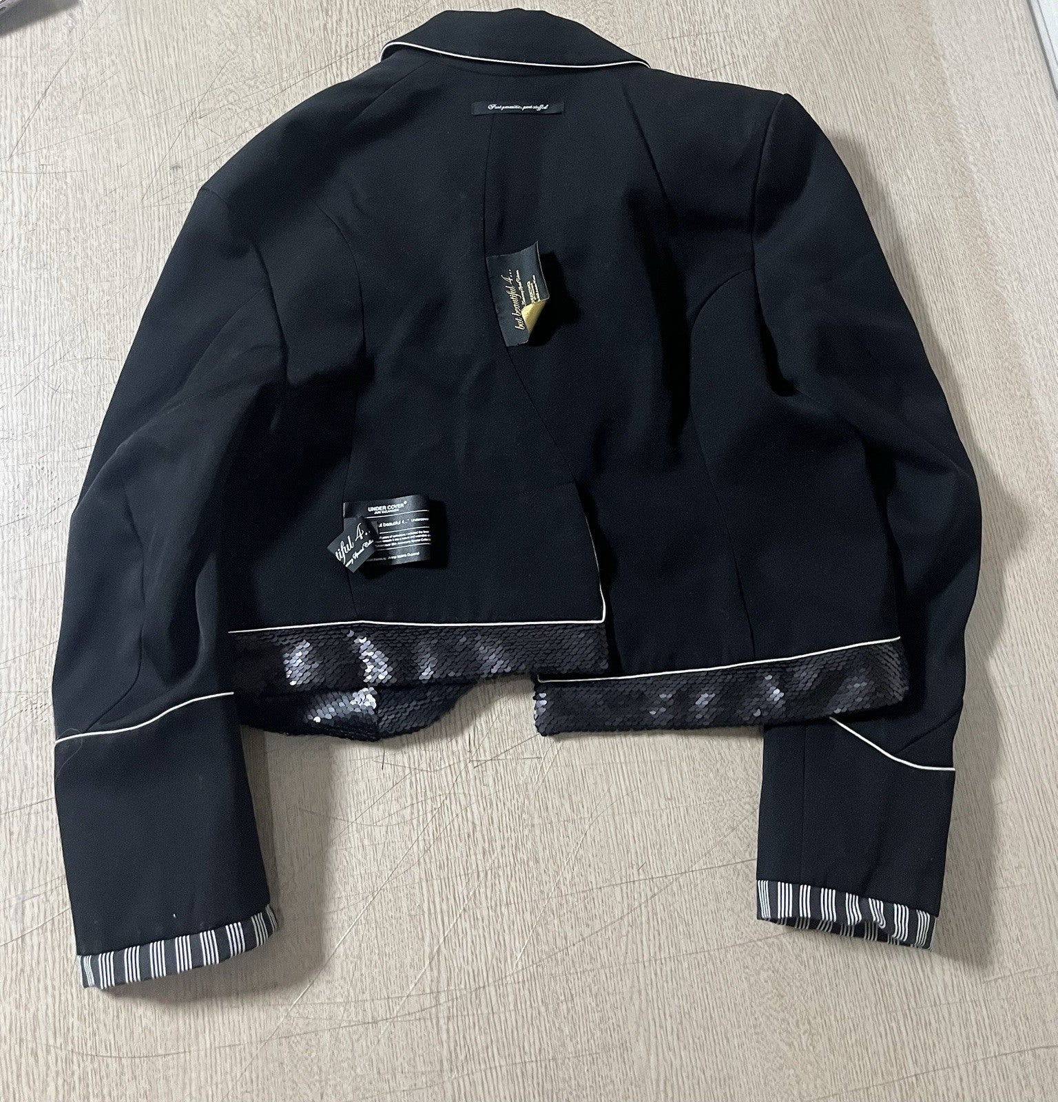 1 Undercover aw25 But Beautiful sequin assymetric blazer jacket