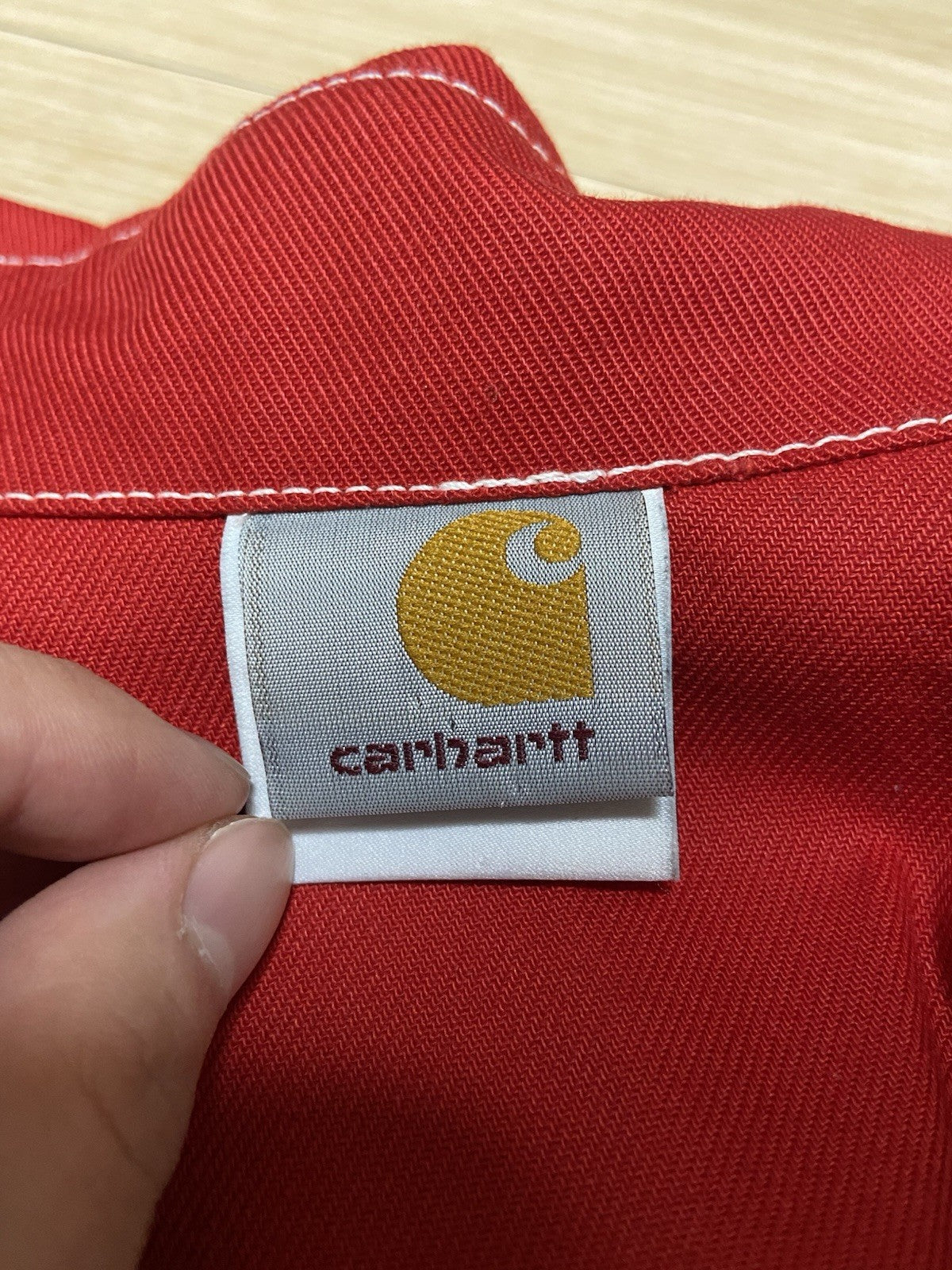 XS Vetements Carhartt oversized work jacket red