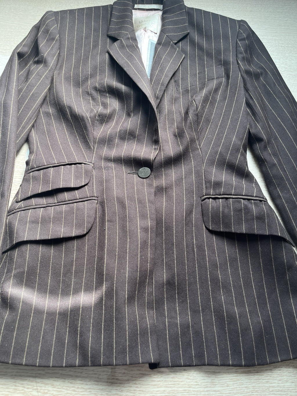 10 Vivienne Westwood GOLD LABEL vintage hourglass pinstripe blazer jacket