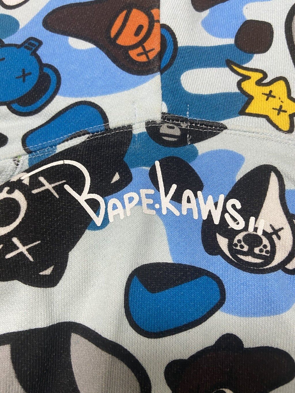 S Bape X Kaws "Animal Kingdom" full zip up hoodie