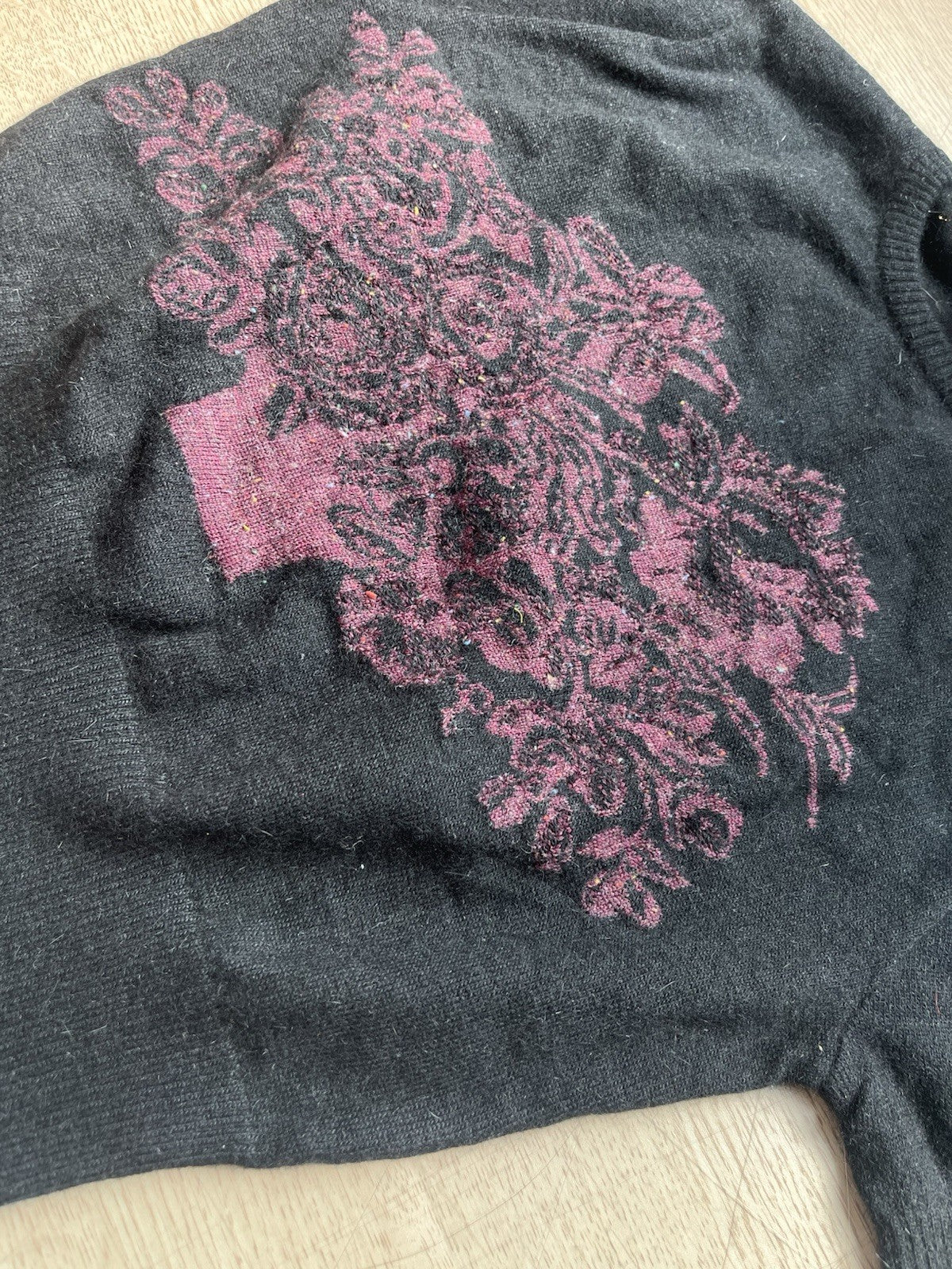 M Vivienne Westwood gold label floral cropped knit t shirt
