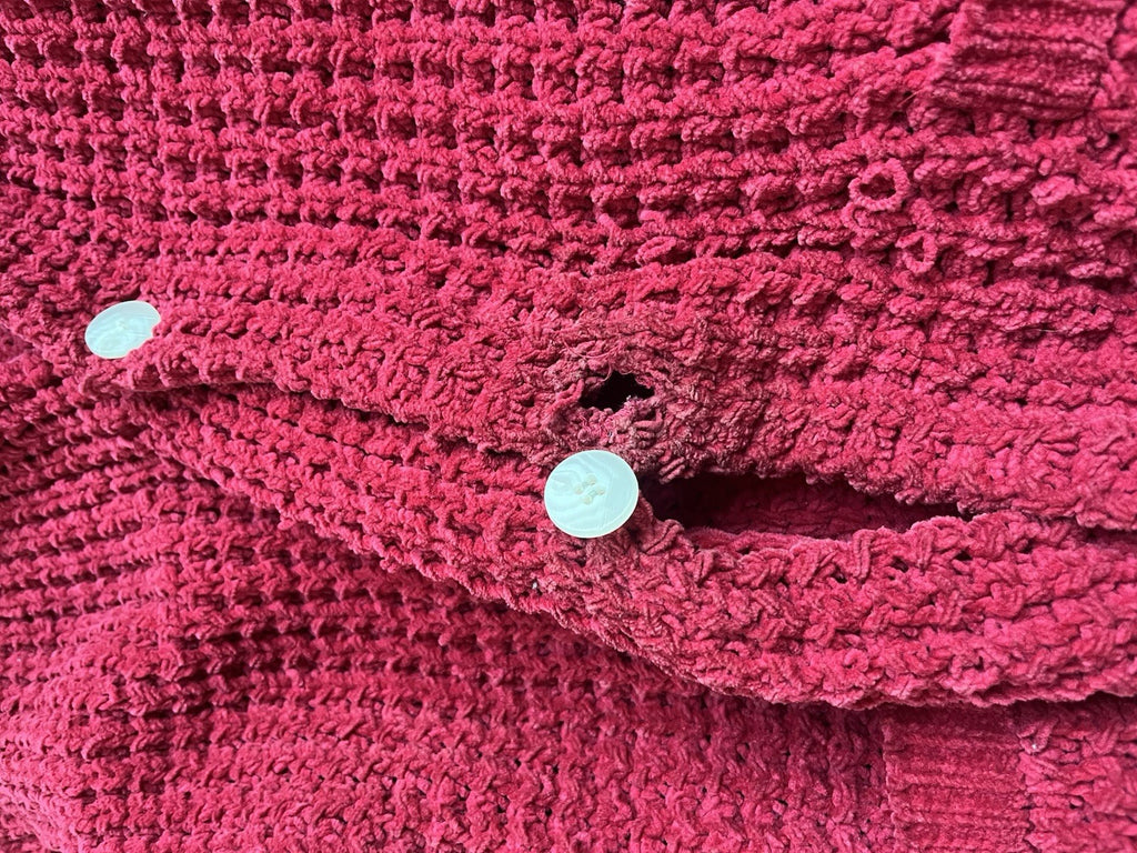 M Yohji yamamoto oversized heavy weight knit cardigan