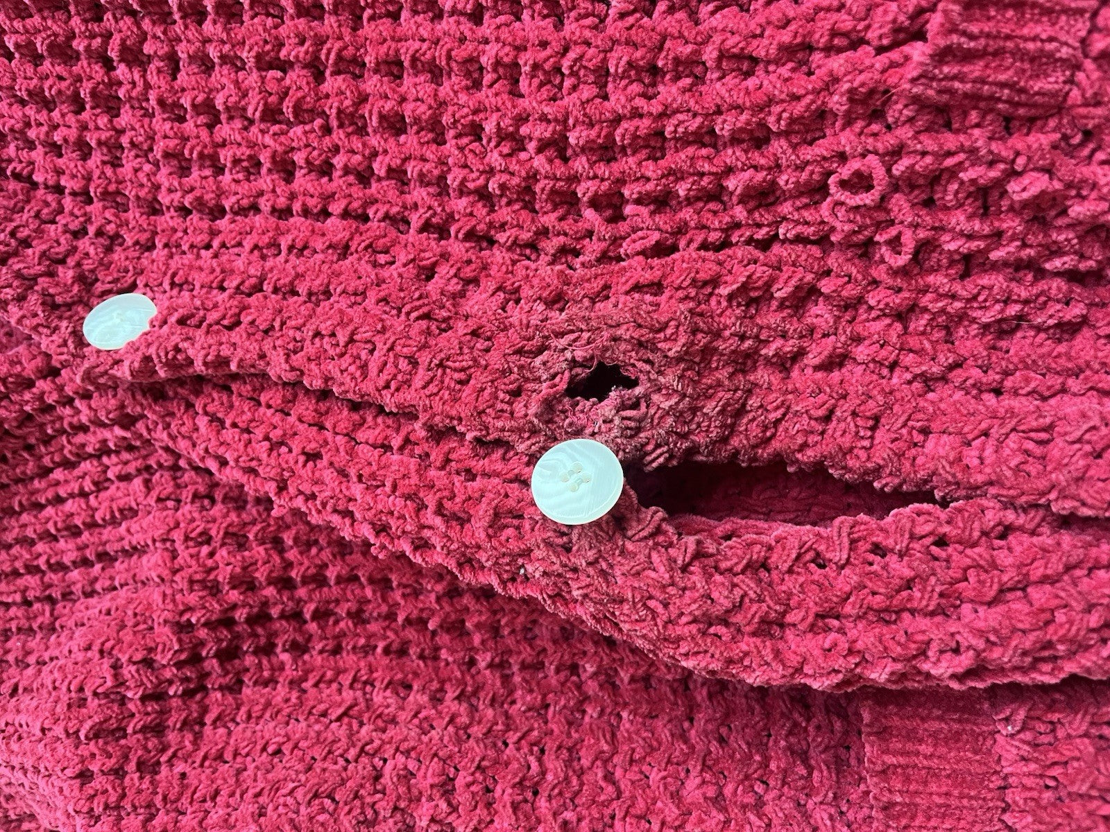 M Yohji yamamoto oversized heavy weight knit cardigan
