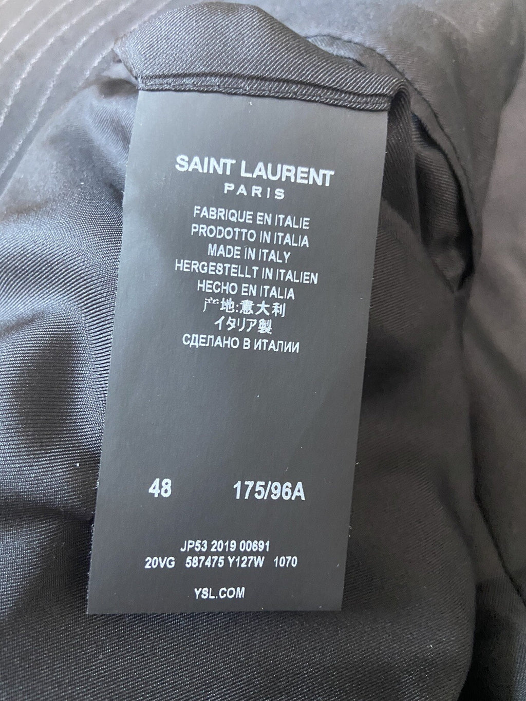 48 Saint Laurent FW19 Pin striped blazer suit jacket