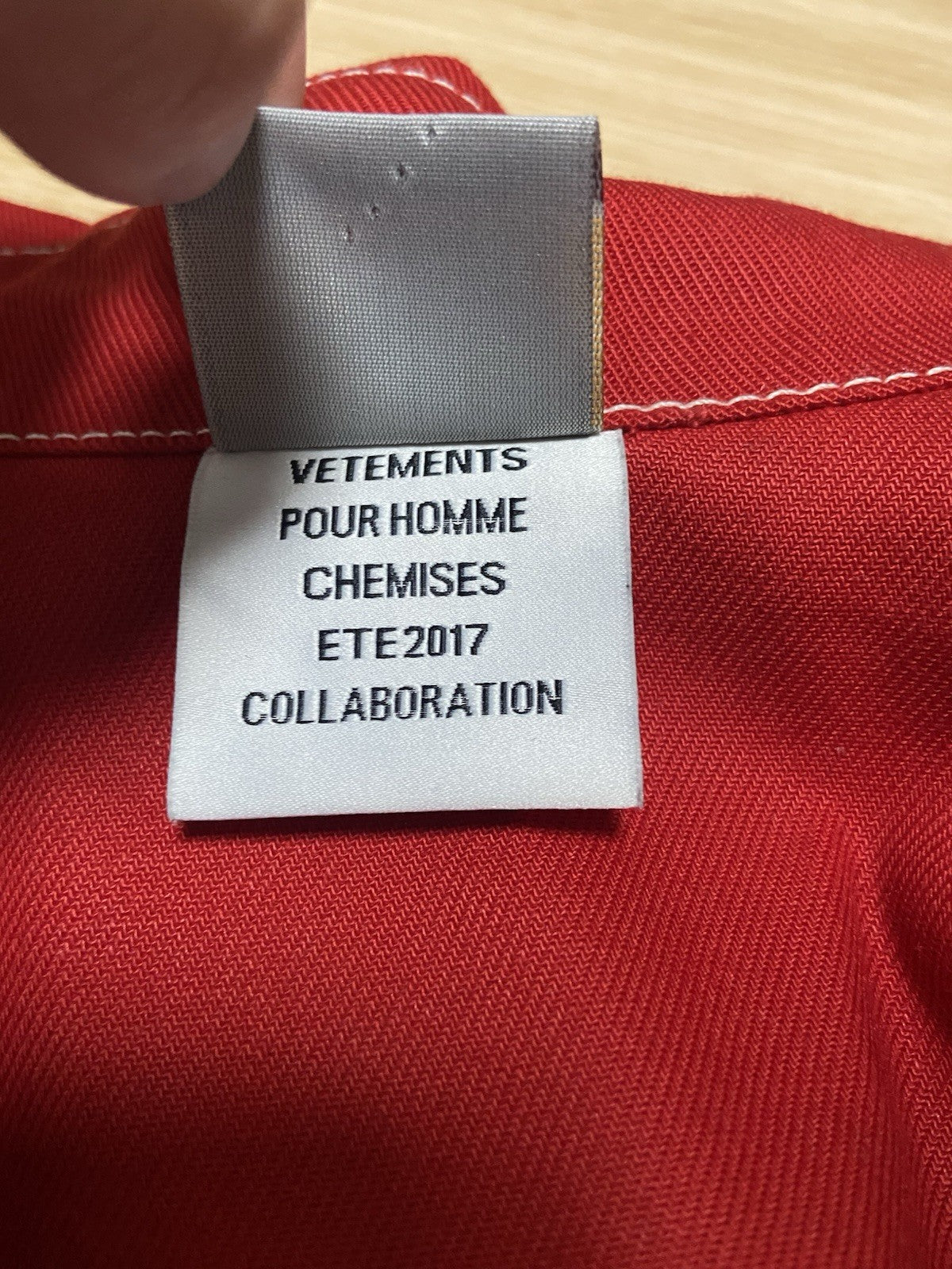 XS Vetements Carhartt oversized work jacket red